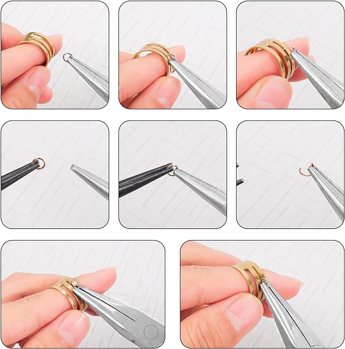 URSKYTOUS 5Pcs Jewelry Pliers Set Jewelry Making Pliers Tools Kit Include - Image 7