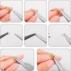 URSKYTOUS 5Pcs Jewelry Pliers Set Jewelry Making Pliers Tools Kit Include - Image 7