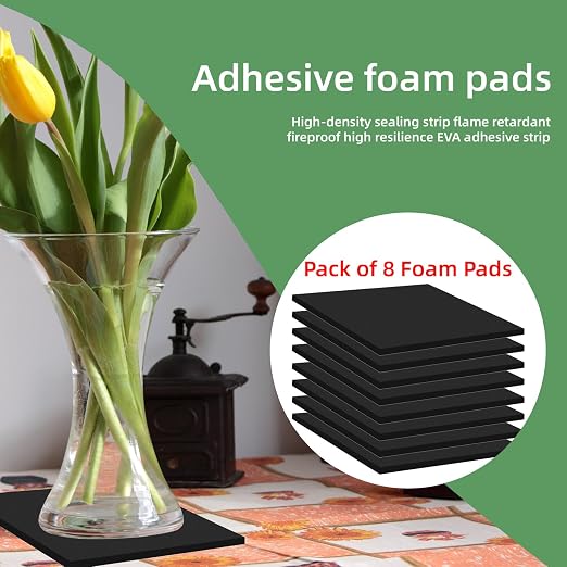 8Pcs Black EVA Foam Pad 6in x 6in x 1/4in High Density Closed Cell Foam Sheet - Image 7