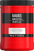 Liquitex BASICS Acrylic Paint, 946ml Jar, Cadmium Red Medium Hue by Liquitex