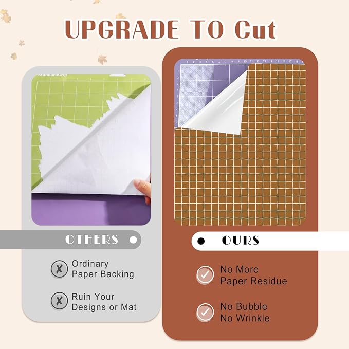 Tintnut Thanksgiving Permanent Vinyl 12 Pcs 12x10in Fall Adhesive Vinyl | Brown - Image 4