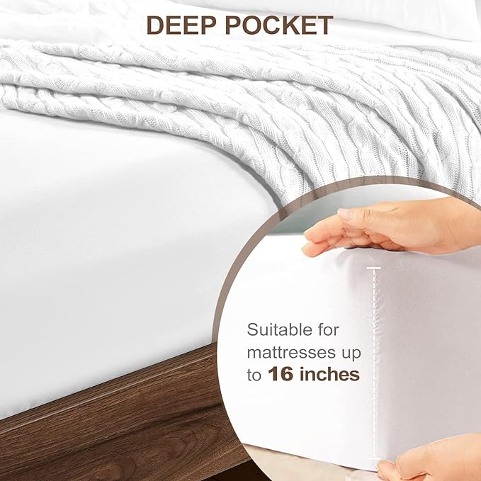 FreshCulture Full Fitted Sheet Only 2 Pack - Image 4