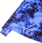 Tintnut Black Blue Flame Heat Transfer Vinyl Roll, stretch washable, heat press by Tintnut