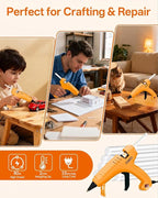 Full Size Hot Glue Gun with 10 Glue Sticks | 80W High-Power Fast Heating - Image 5