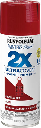 Rust-Oleum Painter's Touch 2X Ultra Cover Spray Paint, Gloss Colonial Red | by Rust-Oleum