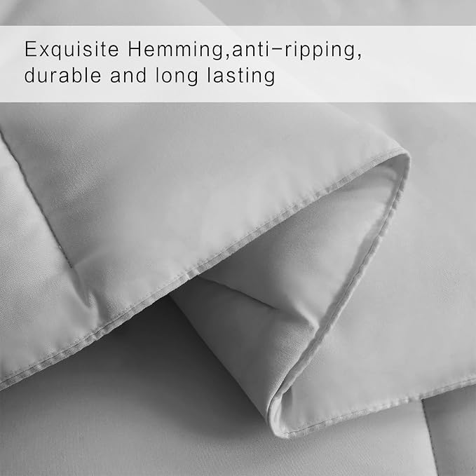 COHOME Premium Full Size Comforter, All-Season Quilted Down Alternative Duvet - Image 4
