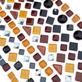 LITMIND Assorted Black Irregular Crystal Mosaic Tiles, 9oz Value Pack by LITMIND