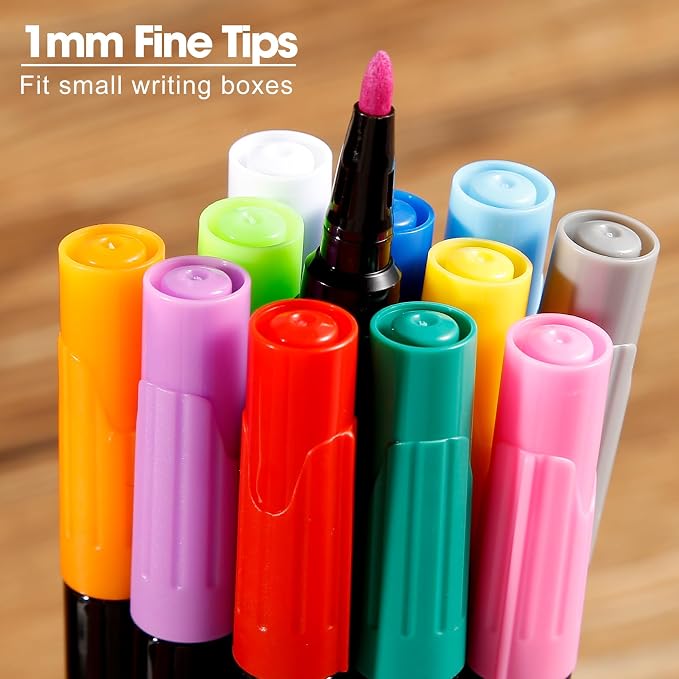Liquid Chalk Markers for LED Drawing Note Board Acrylic Calendar Planning Board - Image 5