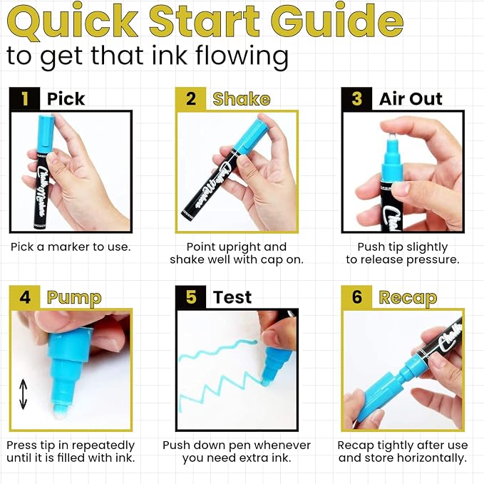 Metallic Chalk Markers Liquid Chalk Pens - Image 9