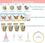 Zhenqing 4 Butterflies Cross Stitch Kit - Image 4