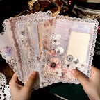 30 Sheets Lace Edged Vintage Scrapbook Paper, Scrapbooking, Stationery Letter - Image 6