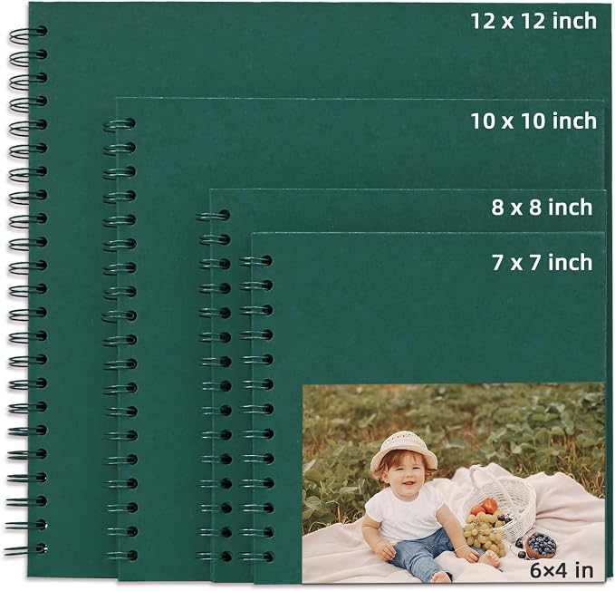 Yopih 8x8 Inch DIY Scrapbook Photo Album, Hardcover Kraft Paper Acid-Free - Image 9