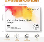 Fuumuui 5×7 Watercolor Paper Block, Textured Rough 100% Cotton Watercolor Paper - Image 7