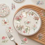 Vintage Rose Flower Scrapbooking Stickers - Image 4