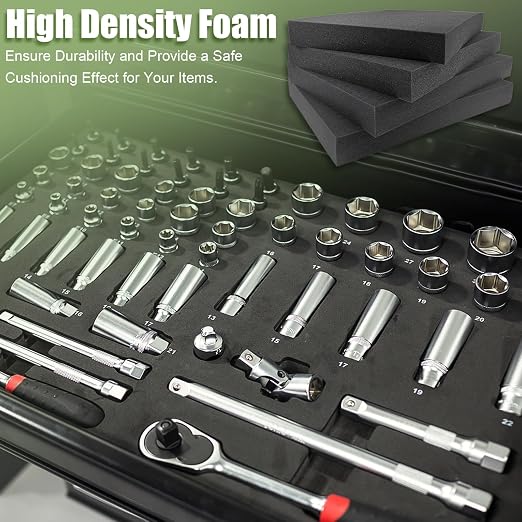 4 Pack Gun Case Foams-16 x 12 x 2 Inch Pick and Pluck Shadow Packing Foam Sheets - Image 5