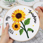 Louise Maelys 3 Sets Sunflowers Embroidery Kit - Image 5