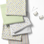 Patchwork Fabric Panel 100x155 cm, 100% Cotton Satin, 6 Coordinated Spring - Image 2