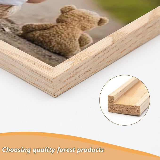 5x7 Picture Frame, OAK Wood Photo Frame - Image 5