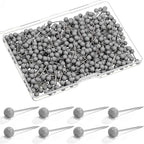 WILLBOND 500 Pack Map Push Pins Map Tacks Small Round Head Push Pins Thumb Tacks by Willbond+Technology+Limited