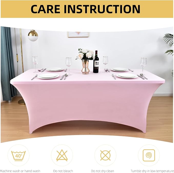 2-Pack 8ft Spandex Table Covers - Image 6