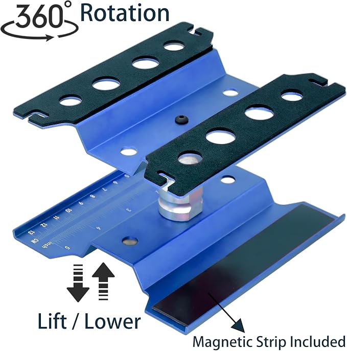 RC Car Repair Work Stand Lift Lower Adjustable Workstation Aluminum 360 Degree - Image 2