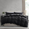 Nestl Black California King Duvet Cover Sets by Nestl