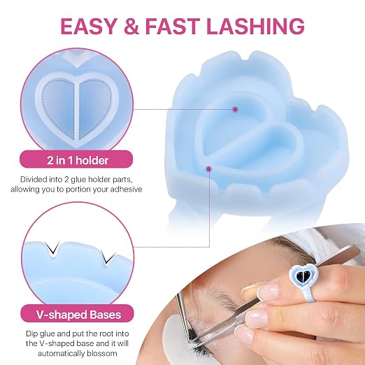 Pretty memory 150 Pcs Glue Rings - Image 3