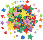 313 Pcs Foam Shape Stickers Assorted Colors Self Adhesive Foam Geometric Shape - Image 4