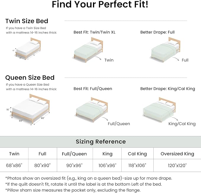 Love's cabin King Quilt Set Bluish Grey, Bed in a Bag King Size Bedding 7 Pcs - Image 8