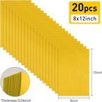 20 Pcs Yellow Felt Fabric Sheet 8" x 12" Assorted Color Felt Fabric Sheets - Image 2