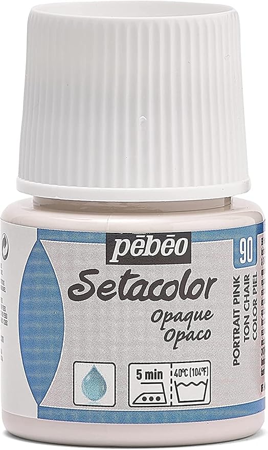Pebeo Setacolor Opaque Fabric Paint, Portrait Pink by Unknown