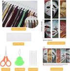NEGEKFKX 6 Pcs Horror Cross Stitch Bookmark Kit - Image 2