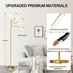 marctronic Gold Floor Lamp, 18W 1800LM Bright LED Floor Lamps - Image 6