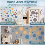 Teling 14 Pieces Large Stencil for Painting on Wood Plastic 5 Point Template - Image 5