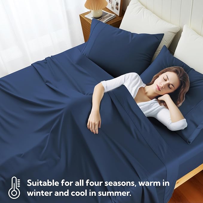 Cotton Flat Sheets Only, 600 TC 100% Cotton Flat Sheet Top Sheet Only, Twin - Image 7