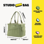 Soolla Studio Bag: Art Supply Storage Organizer & Pottery Tool Bag, Washable - Image 8