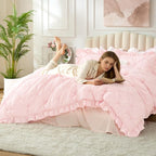 BEDELITE Baby Pink King Size Comforter Set - Image 6