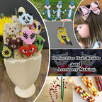QPIXVB 1100PCS Pony Beads Black, Beads - Image 3