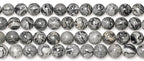 MJDCB AAA Natural Map Stone Beads Gray Picasso Stone Beads - Image 4