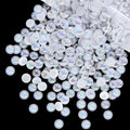 qiipii 220PCS 10mm White AB Round Half Round Pearls by qiipii