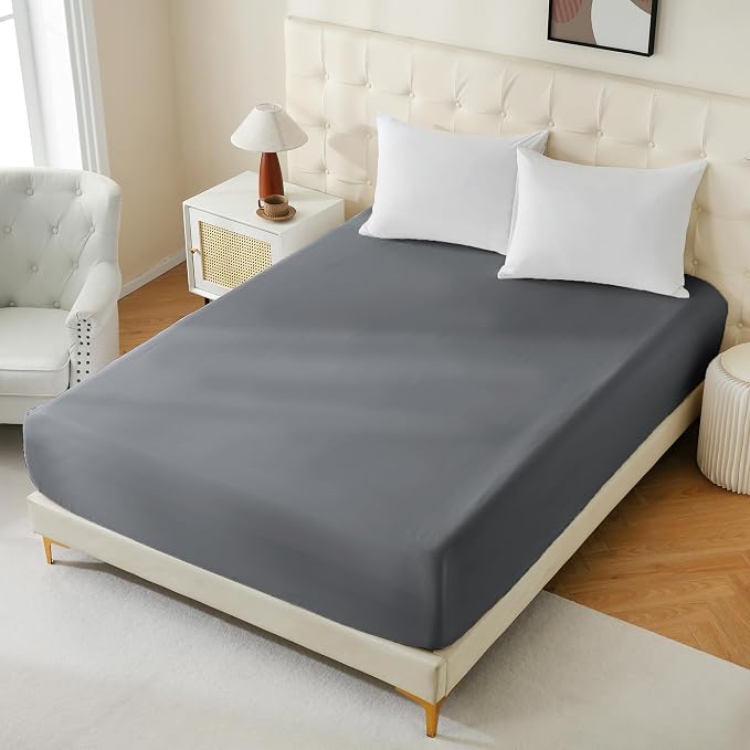 Bulk Queen Fitted Sheet Only Deep Pocket 6 Pack, Quick Sort Bottom Bed Sheets - Image 2