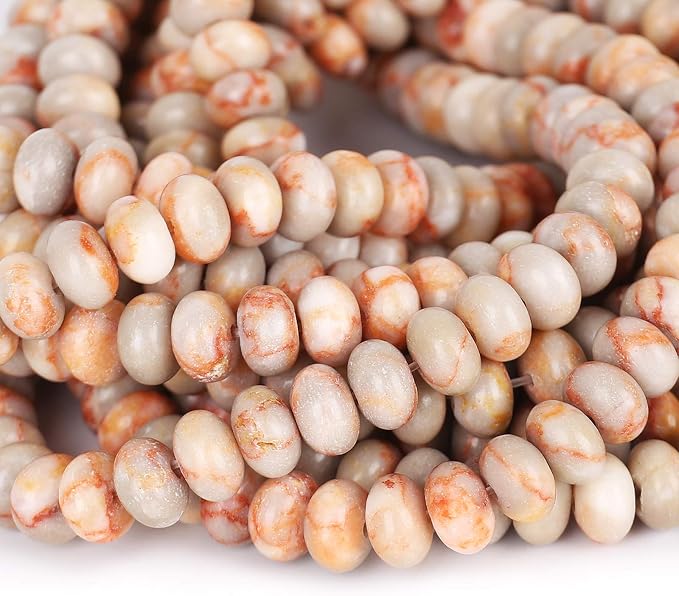 ICAI Beads 5x8mm Natural Beads Rondelle Spacer Loose Beads - Image 4