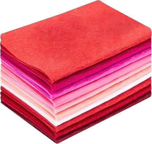 10 Sheets Felt Fabric for Crafts, 8x20 Inch 1.4mm Thick | Assorted Colors DIY by Unknown