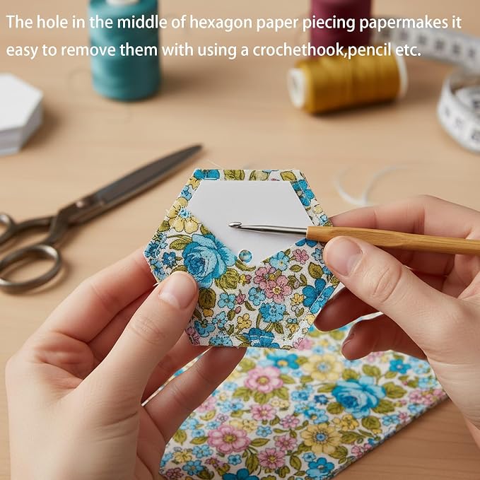 1050 PCS 1" Paper Piecing for Quilting DIY Patchwork Sewing Crafts for DIY - Image 8