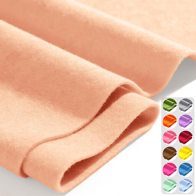 Peach 36" X 36" Felt Fabric Sheet by Luceinvita