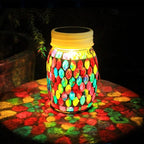 Mosaic Lanterns Outdoor Garden Decor Waterproof Lights, Solar Mosaic Christmas - Image 2