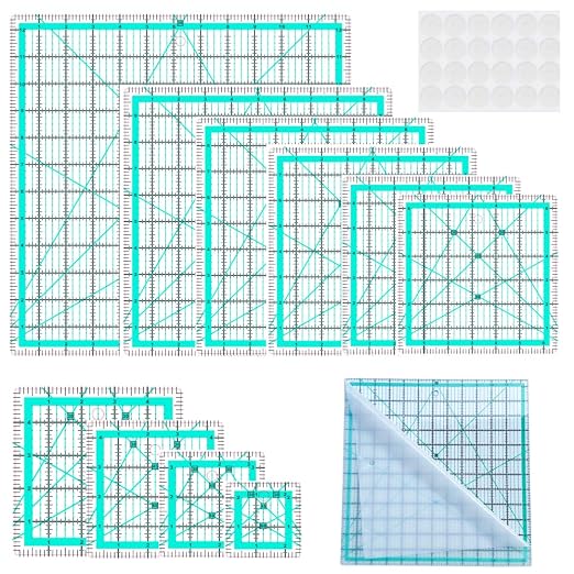 10 Quilting Rulers | Square Rulers, Quilting Squares, Square Quilting Rulers by BUZHIFF