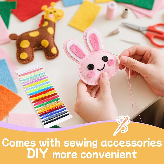 moinkerin 50Pcs Felt Sheets for Crafts - Image 5