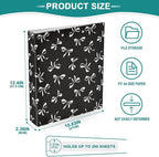 Pink Strawberry Round Ring Binders 1.5 Inch Doodle Pattern Black 3 Ring - Image 4