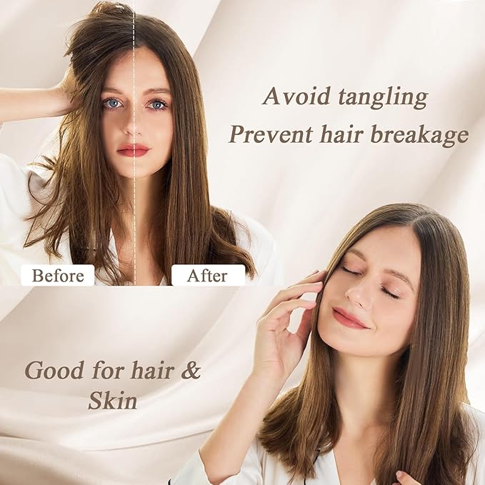 Satin Pillowcase for Hair 2pc, Similar to Silk Pillow Cases, Easier Care Than - Image 3